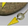 Boucles d'oreilles TRIANGLE / JAUNE