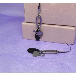 Boucles d'oreilles / GUITARE / NOIR