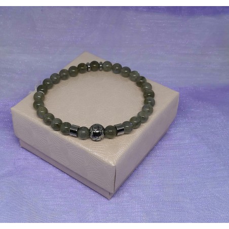 Bracelet LABRADORITE / BALLON DE FOOT