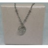Pendentif  LUNE / SOLEIL / ACIER INOXYDABLE