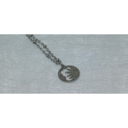 Pendentif  LUNE / SOLEIL / ACIER INOXYDABLE