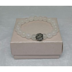 Bracelet / QUARTZ ROSE / FLEUR