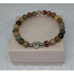 Bracelet / JASPE PICASSO / COEUR