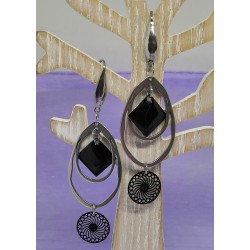 Boucles d'oreilles / NOIRES