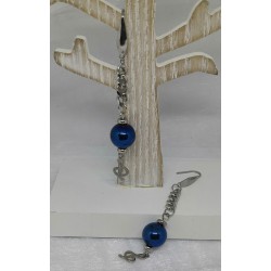 Boucles d'oreilles / HEMATITE/ MUSICAL