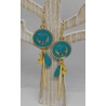 Boucles d'oreilles / LUNE / TURQUOISE