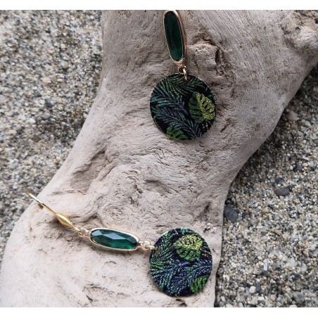 Boucles d'oreilles / FEUILLES / VERT
