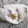Boucles d'oreilles / FEUILLE DE CHANVRE