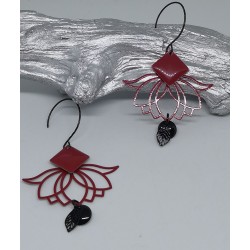 Boucles d'oreilles / ROUGE...