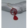 Boucles d'oreilles / FEE / ROUGE