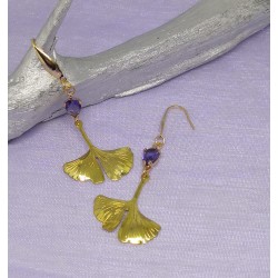 Boucles d'oreilles / GINKGO...