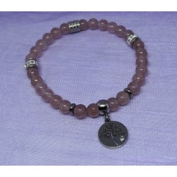 Bracelet / QUARTZ FRAISE / ARBRE DE VIE