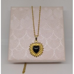 Pendentif / COEUR / NOIR /...
