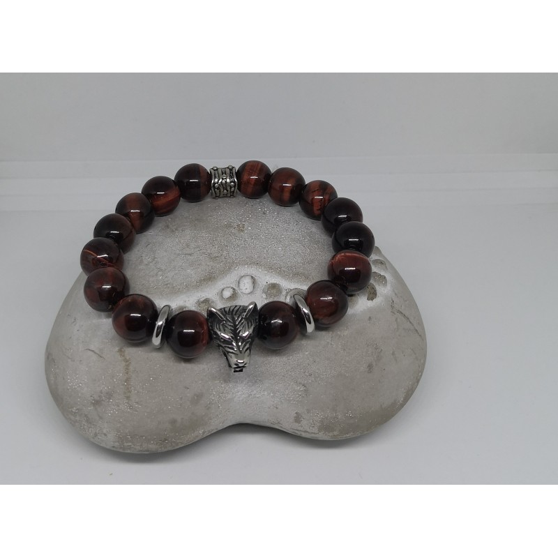 Bracelet HOMME / OEIL DE TAUREAU / LOUP