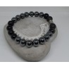 Bracelet / HOMME / HEMATITE/ OBSIDIENNE / LAVE
