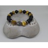 Bracelet / HOMME / TOURMALINE / OEIL DE TIGRE JAUNE..
