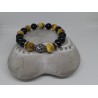 Bracelet / HOMME / TOURMALINE / OEIL DE TIGRE JAUNE..