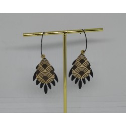 Boucles d'oreilles / NOIR /...