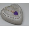 Boucles d'oreilles / COEUR / VIOLET