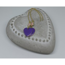 Boucles d'oreilles / COEUR / VIOLET