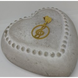 Boucles d'oreilles / CLOU COEUR / CLEF DE SOL