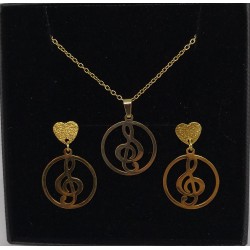 Boucles d'oreilles / CLOU COEUR / CLEF DE SOL