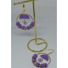 Boucles d'oreilles / FLEUR / VIOLET
