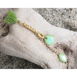 Boucles d'oreilles /COEUR / VERT