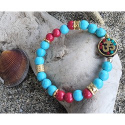 Bracelet / HOWLITE BLEUE / NAMASTE