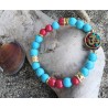 Bracelet / HOWLITE BLEUE / NAMASTE