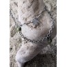 Collier / RAS DE COU / 2 RANGS / PERIDOT / OISEAU