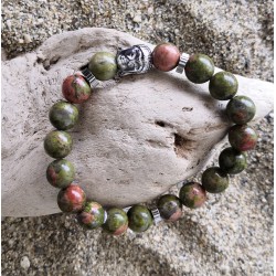 Bracelet / UNAKITE / BOUDDHA