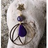 Boucles d'oreilles / ETOILE / AMETHYSTE
