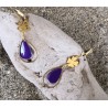 Boucles d'oreilles / TREFLE / VIOLET