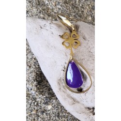 Boucles d'oreilles / TREFLE / VIOLET