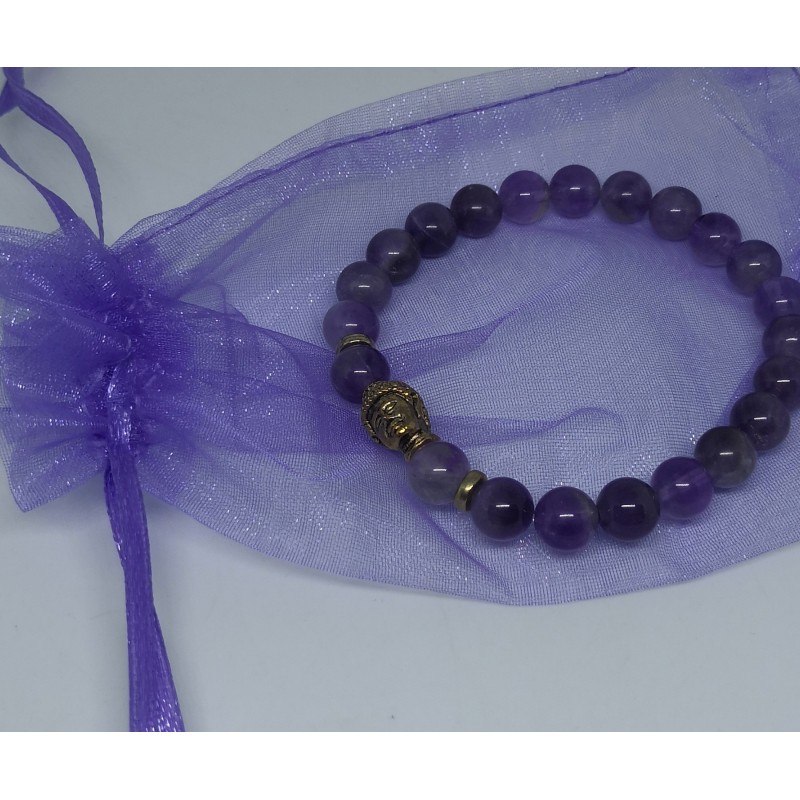 Bracelet / BOUDDHA / AMETHYSTE