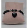 Bracelet / LAVE / COEUR OBSIDIENNE