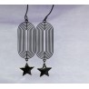 Boucles d'oreilles / ETOILE / NOIR