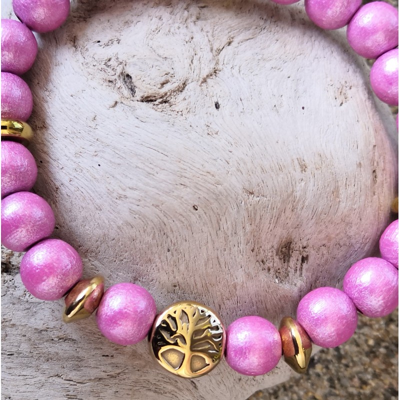 Bracelet / ARRE DE VIE / ROSE NACRE