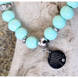 Bracelet / ARBRE DE VIE / VERT D'EAU