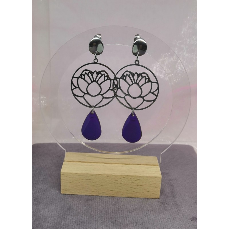 CLOU D'OREILLE / LOTUS / VIOLET