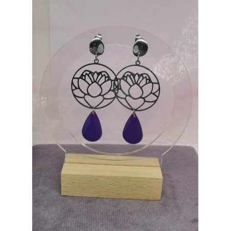 CLOU D'OREILLE / LOTUS / VIOLET