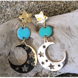 CLOU D'OREILLE / ETOILE / LUNE