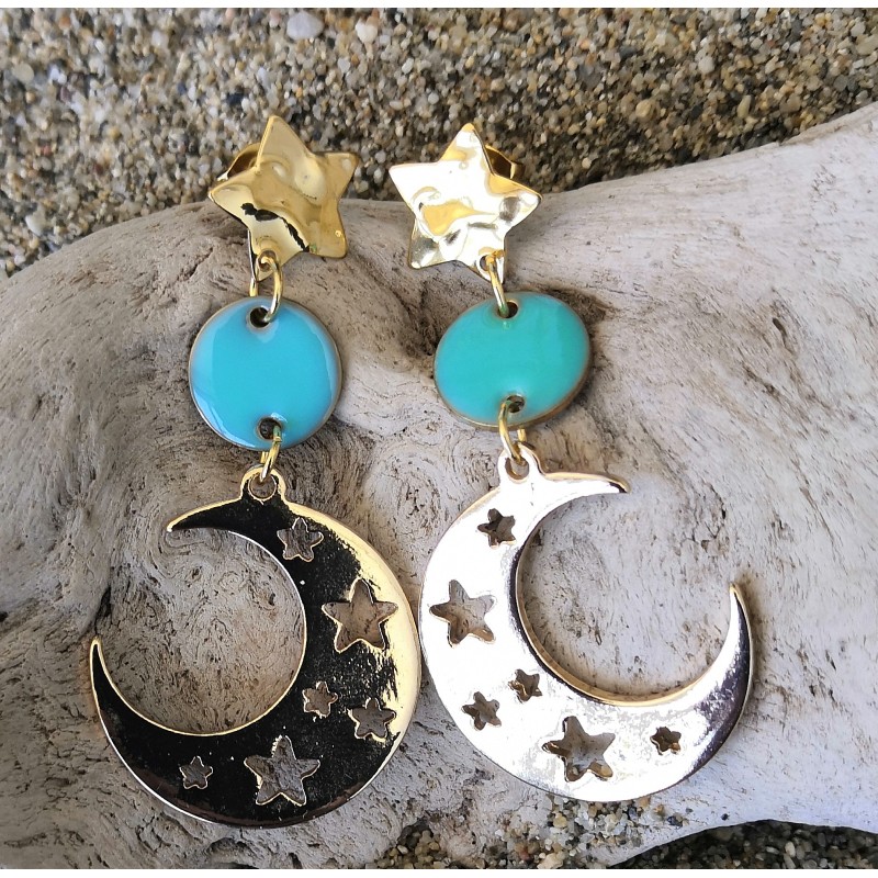 CLOU D'OREILLE / ETOILE / LUNE