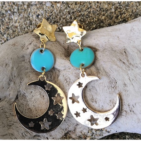 CLOU D'OREILLE / ETOILE / LUNE