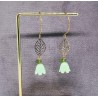 Boucles d'oreilles / FEUILLE / CLOCHETTE