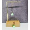 Boucles d'oreilles / FEUILLE / CLOCHETTE