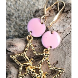 Boucles d'oreilles / ROSE /...