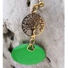 Clou d'oreille / ARBRE DE VIE / VERT