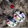 Boucles d'oreilles / PALETTE / ROUGE